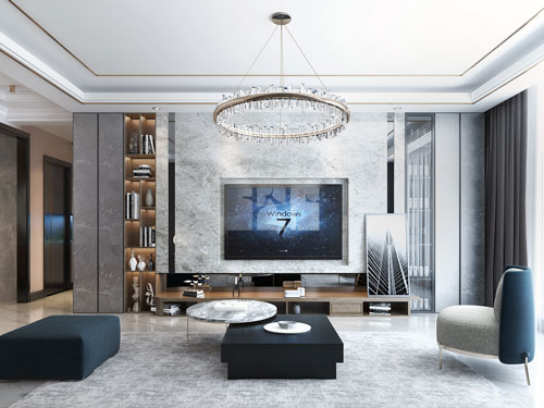 公園華府140平米現(xiàn)代輕奢裝修效果圖 公園華府140平米現(xiàn)代輕奢裝修效果圖