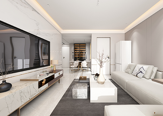 北塔書院91平米現(xiàn)代簡約風格效果圖 北塔書院91平米現(xiàn)代簡約風格效果圖