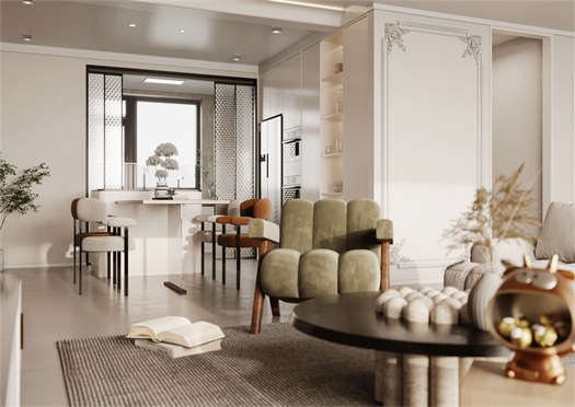 中海九樾143平米奶油風效果圖 中海九樾143平米奶油風效果圖