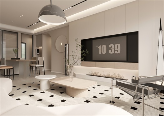 寶湖華府136平米極簡奶油風效果圖 寶湖華府136平米極簡奶油風效果圖