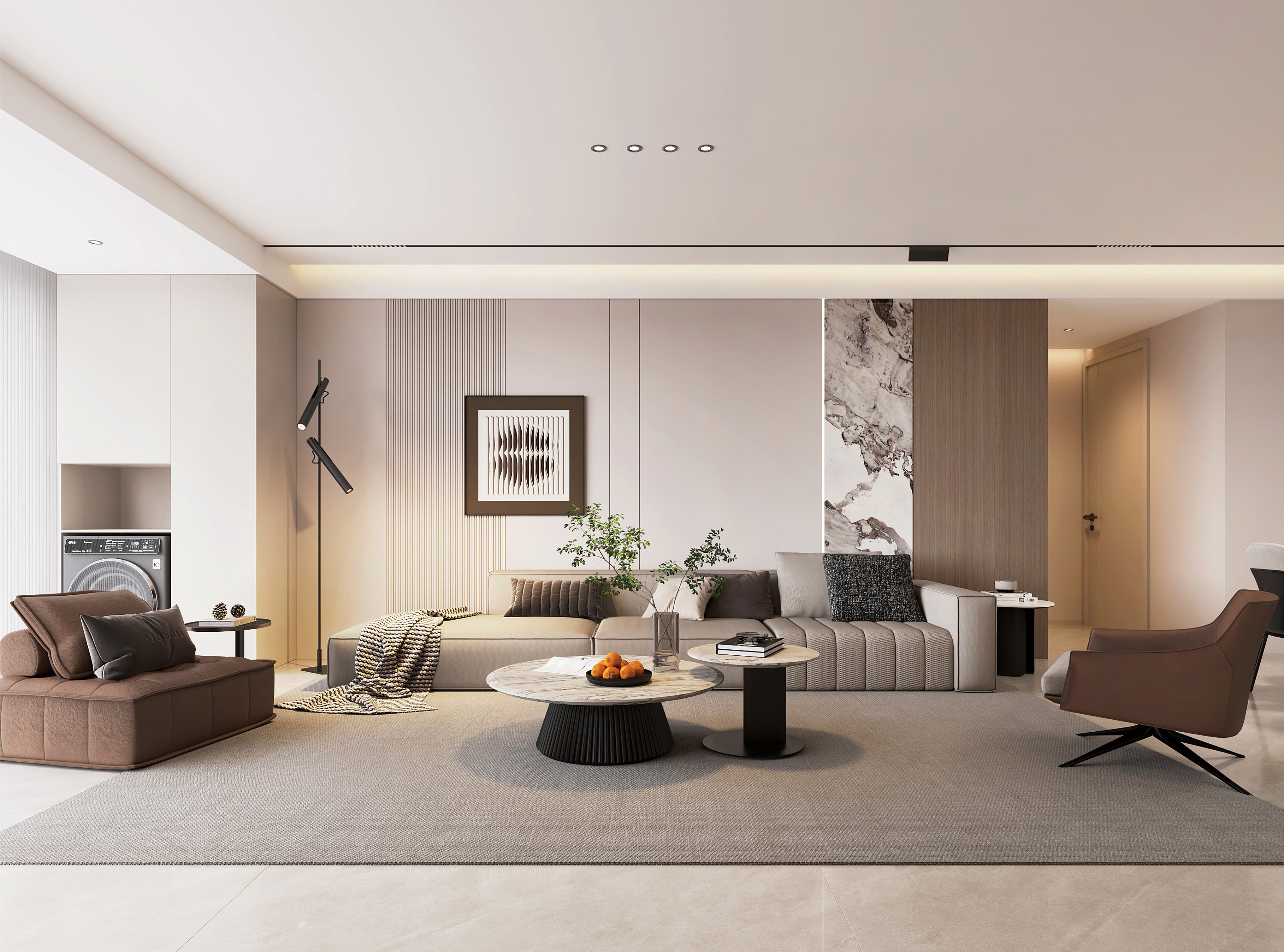 中房花語軒 | 超有腔調(diào)的137㎡現(xiàn)代風(fēng)，審美無敵了！