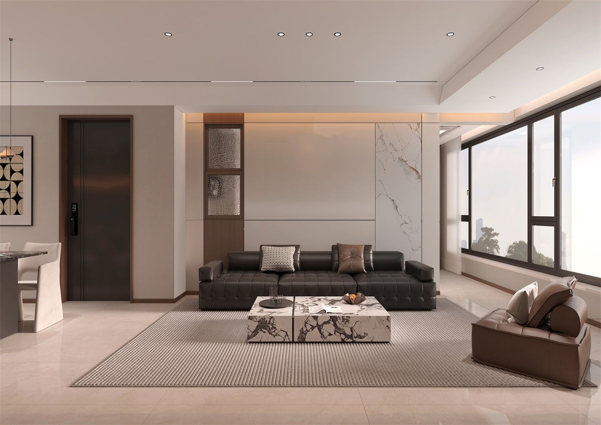 玉庭華府131㎡ | 現代意式+美拉德色系，濃郁棕調的電影氛圍直接封神！