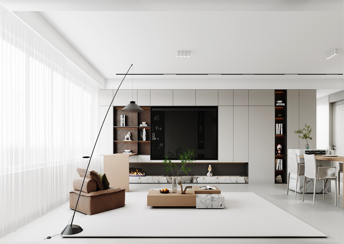 中海華樾143㎡ | 三口之家的極簡主義，審美+功能雙雙在線！