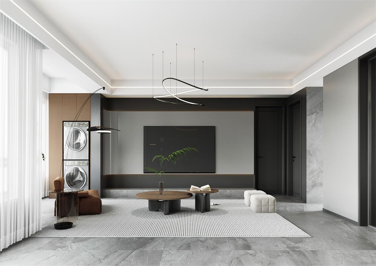 國府壹號(hào)| 驚艷！147㎡黑色簡約家，又A又颯高級(jí)感直接拉滿