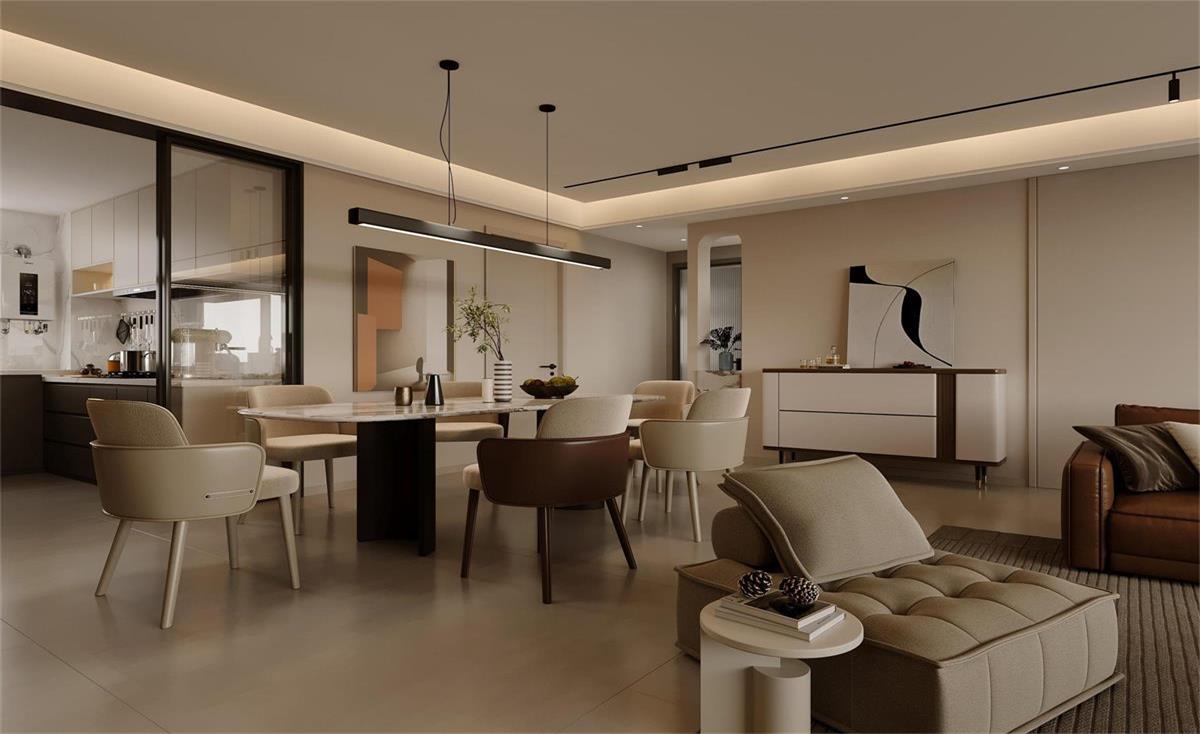 中海華樾 | 現(xiàn)在裝修都內(nèi)卷成這樣了？！從玄關(guān)就開(kāi)始美哭的143㎡現(xiàn)代風(fēng)