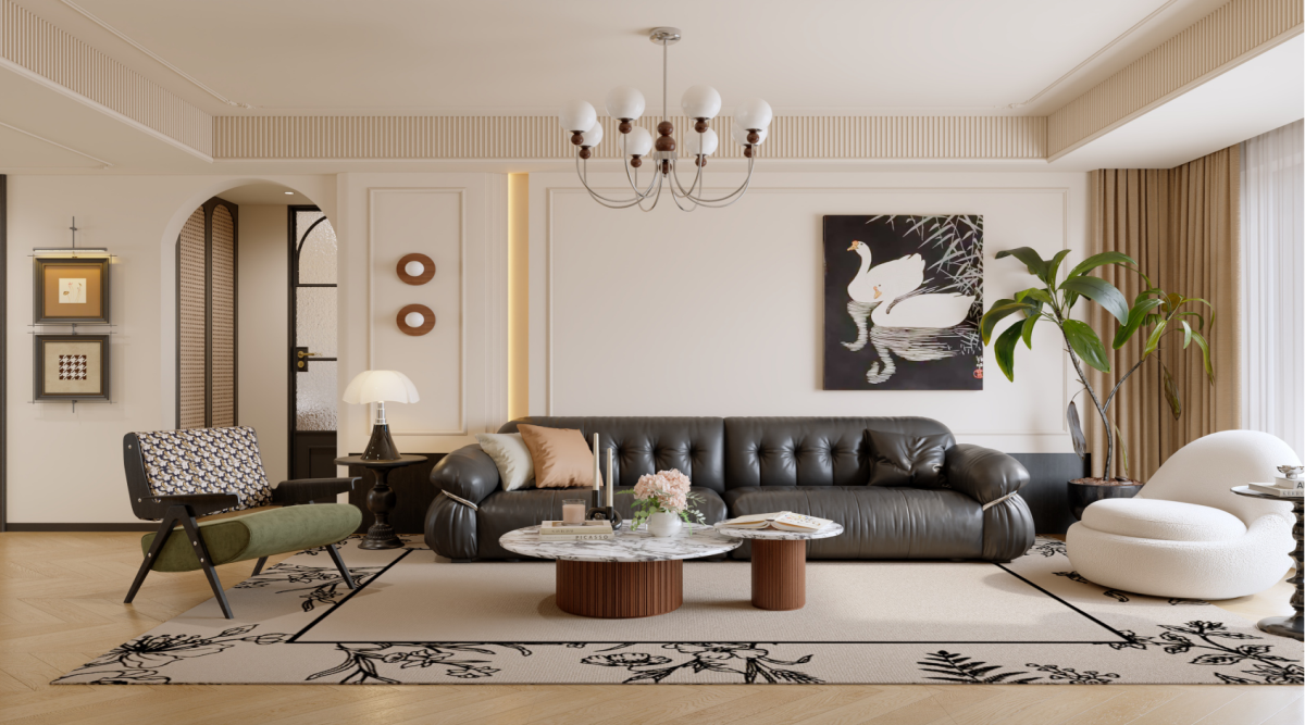 寶湖天脊162㎡ | 真愛慘了這絕美腔調(diào)的法式中古風(fēng)！回家都像在度假~